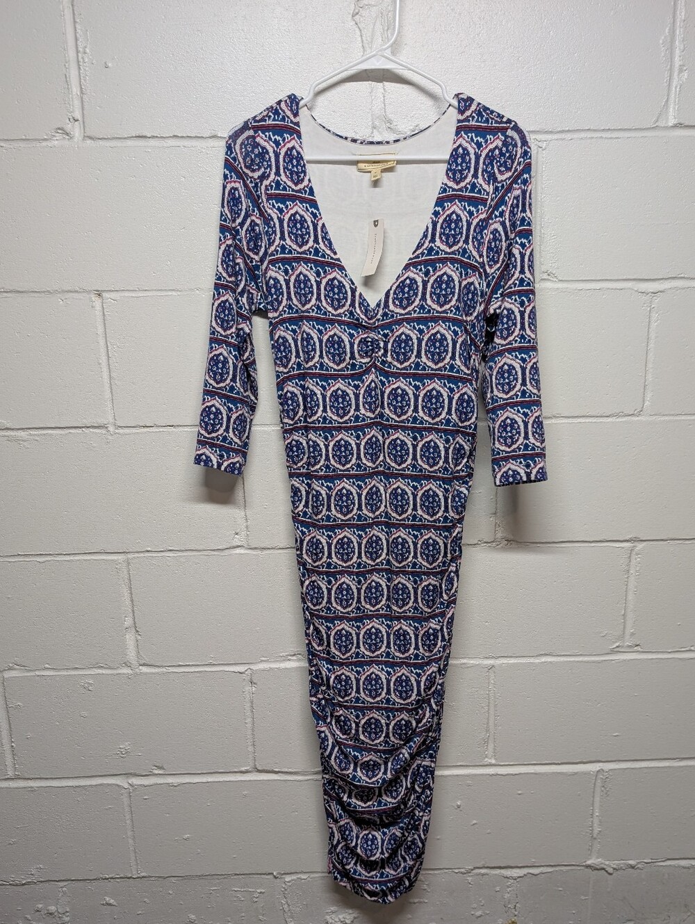 NEW Anthropologie Moulinette Soeurs Medea Ruched Column Midi Dress (Medium) - Picture 2 of 12